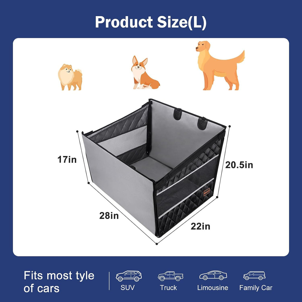 Waterproof Dog Car Seat Hammock