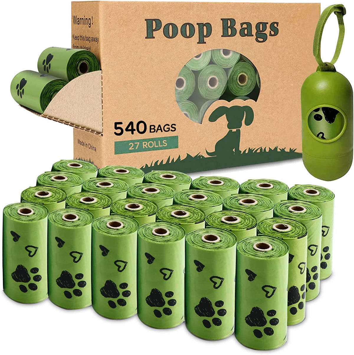 Dog Poop Bags 540 Counts – Stronger Bags for Cleaner Pickups