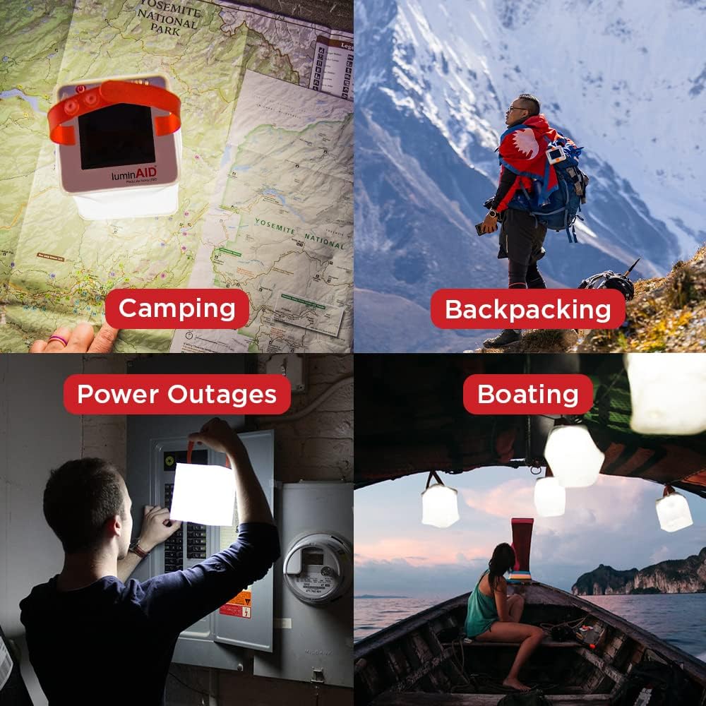 Nova Inflatable Solar LED Lantern for Camping, Hiking & Travel