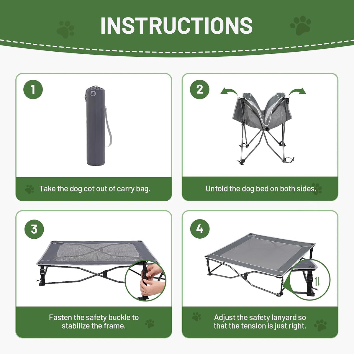 Elevated Outdoor Dog Bed
