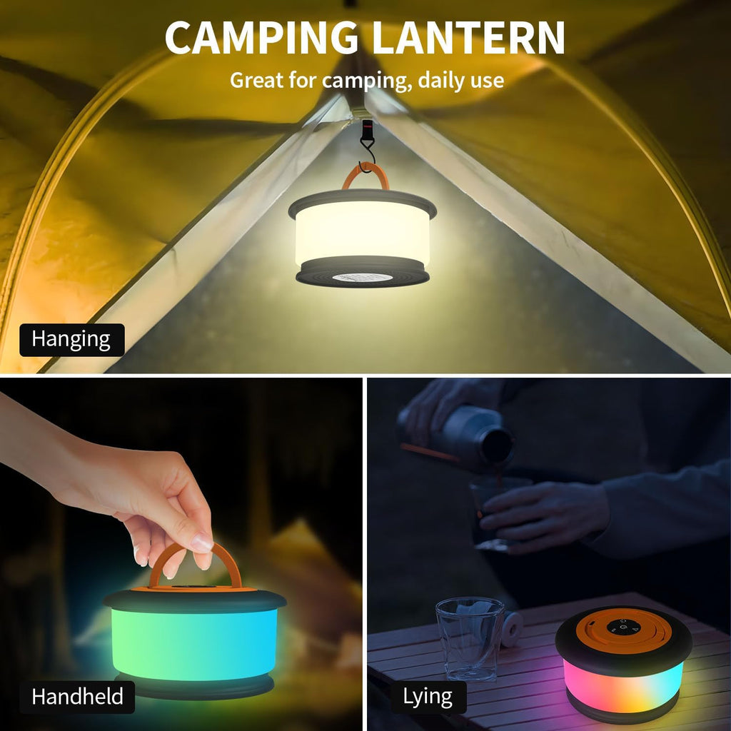Versatile 32.8FT Rechargeable Camping String Lights with 19 Modes - Perfect for Outdoor Adventures and Festive Decor
