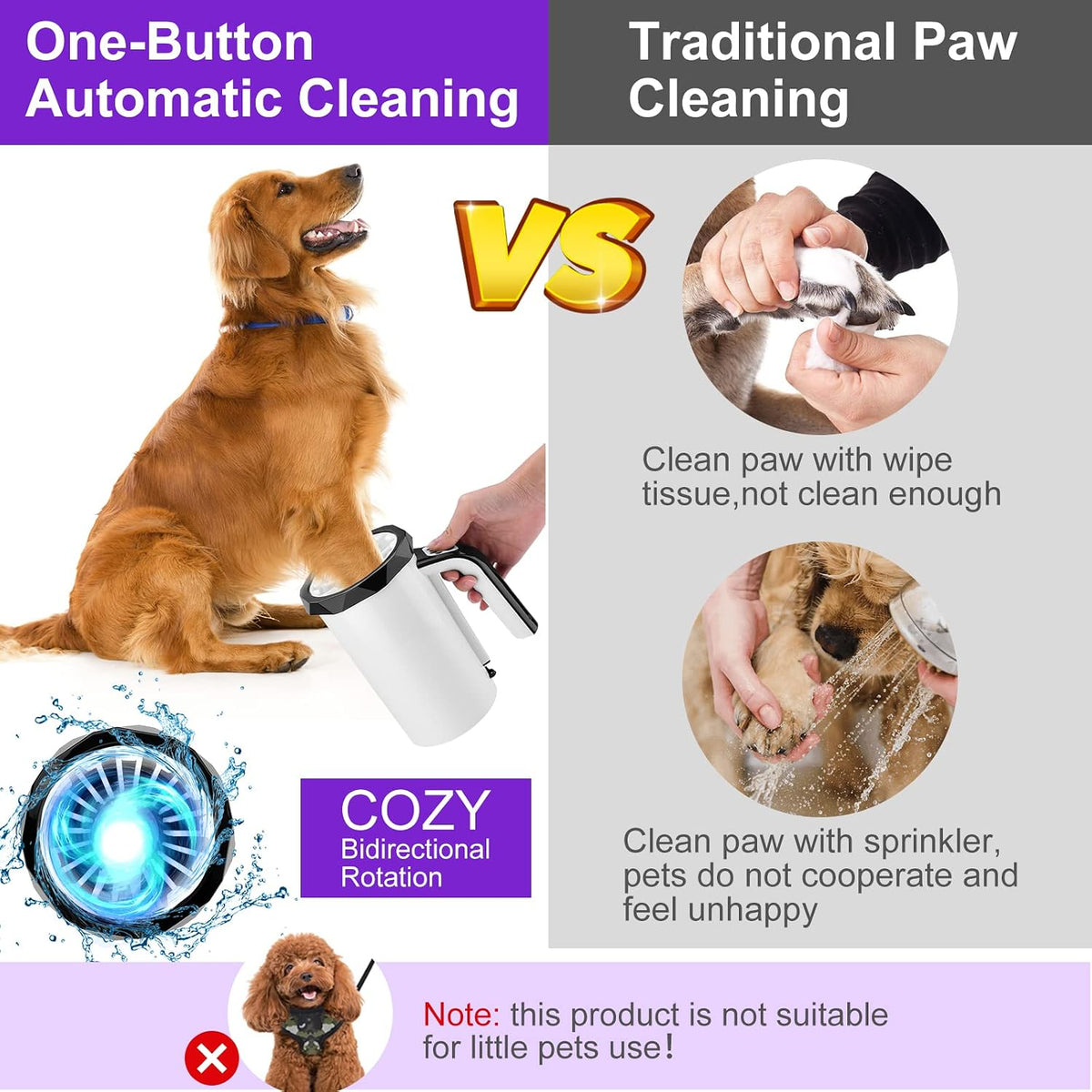 Rechargeable Dog Paw Cleaner
