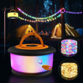 Versatile 32.8FT Rechargeable Camping String Lights with 19 Modes - Perfect for Outdoor Adventures and Festive Decor