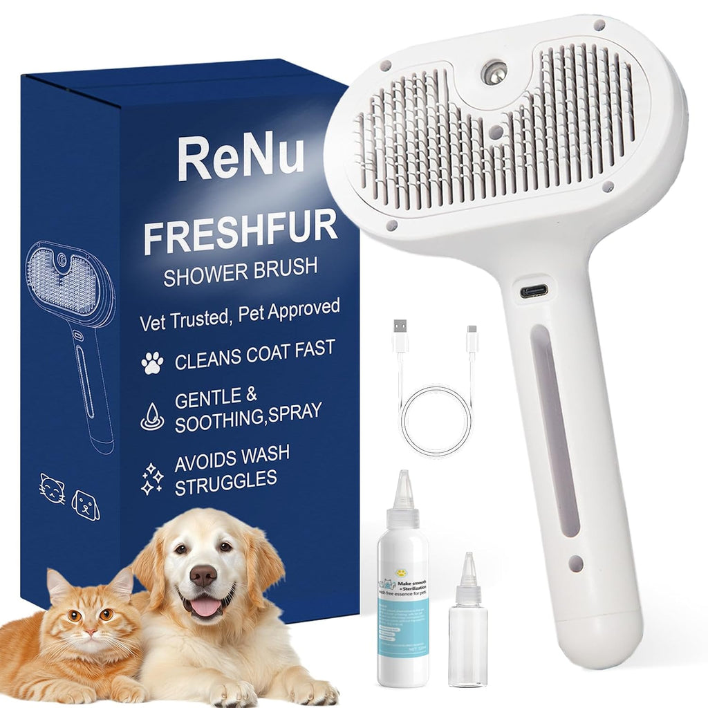 Self-Cleaning Pet Steam Brush