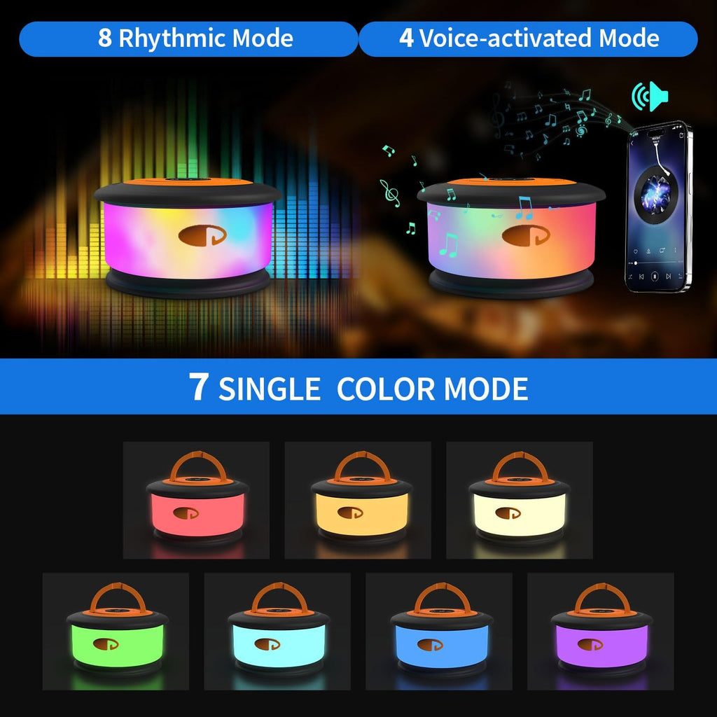 Versatile 32.8FT Rechargeable Camping String Lights with 19 Modes - Perfect for Outdoor Adventures and Festive Decor