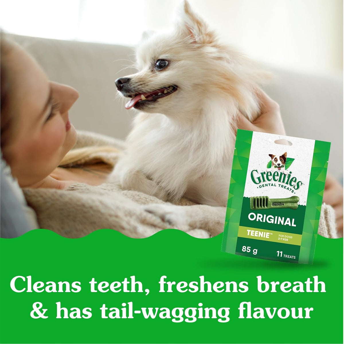 Delicious GREENIES Original Dental Treats for Small Dogs - 130 Count, 1.02kg Pack for Healthy Teeth and Fresh Breath
