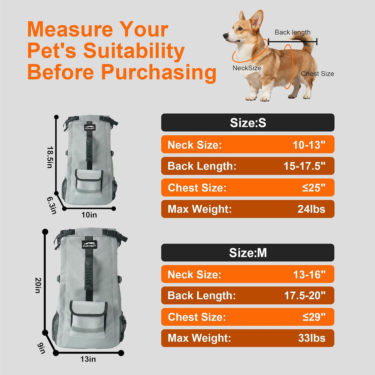 Dog Backpack Carrier