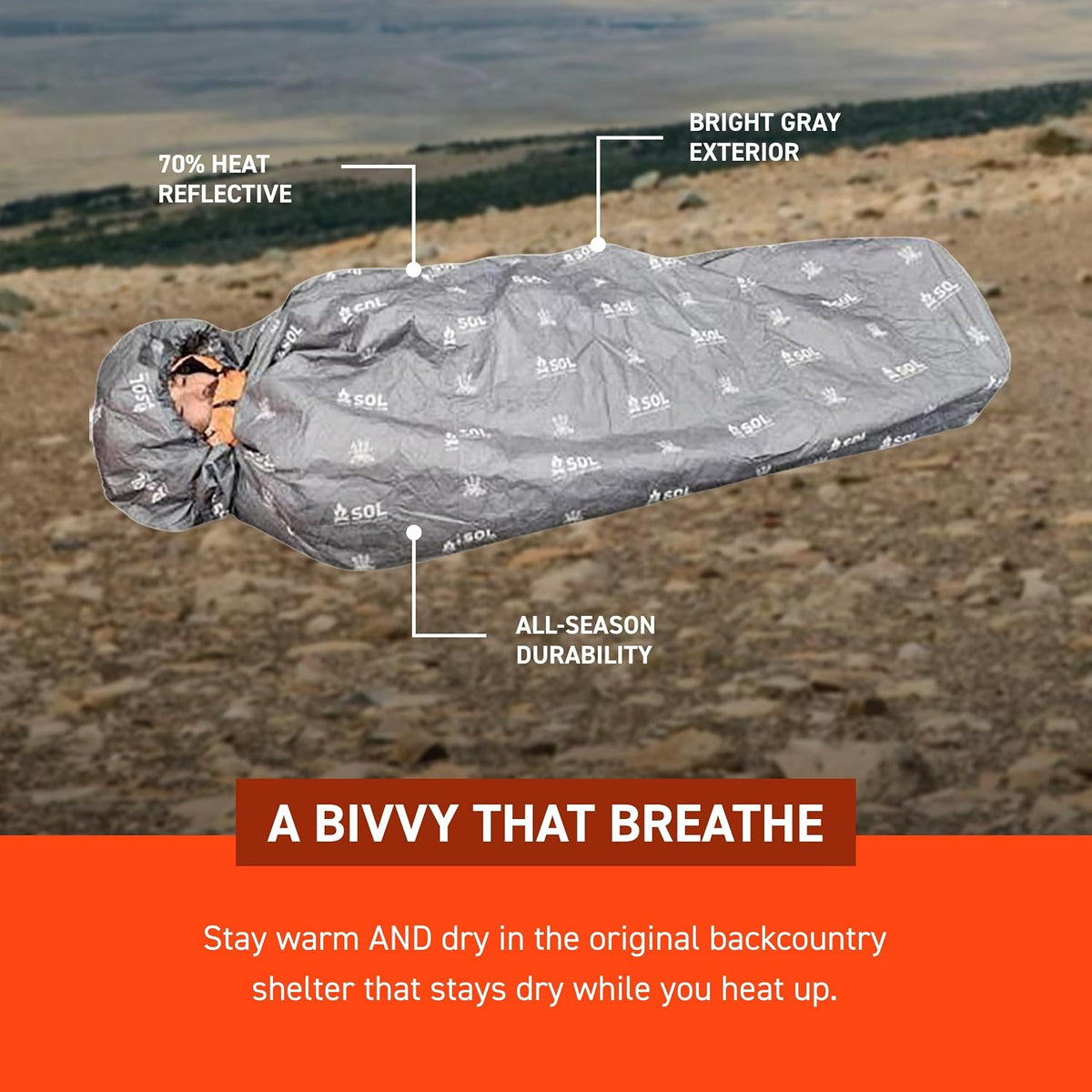 Escape™ Bivvy XL with Hood - Gray
