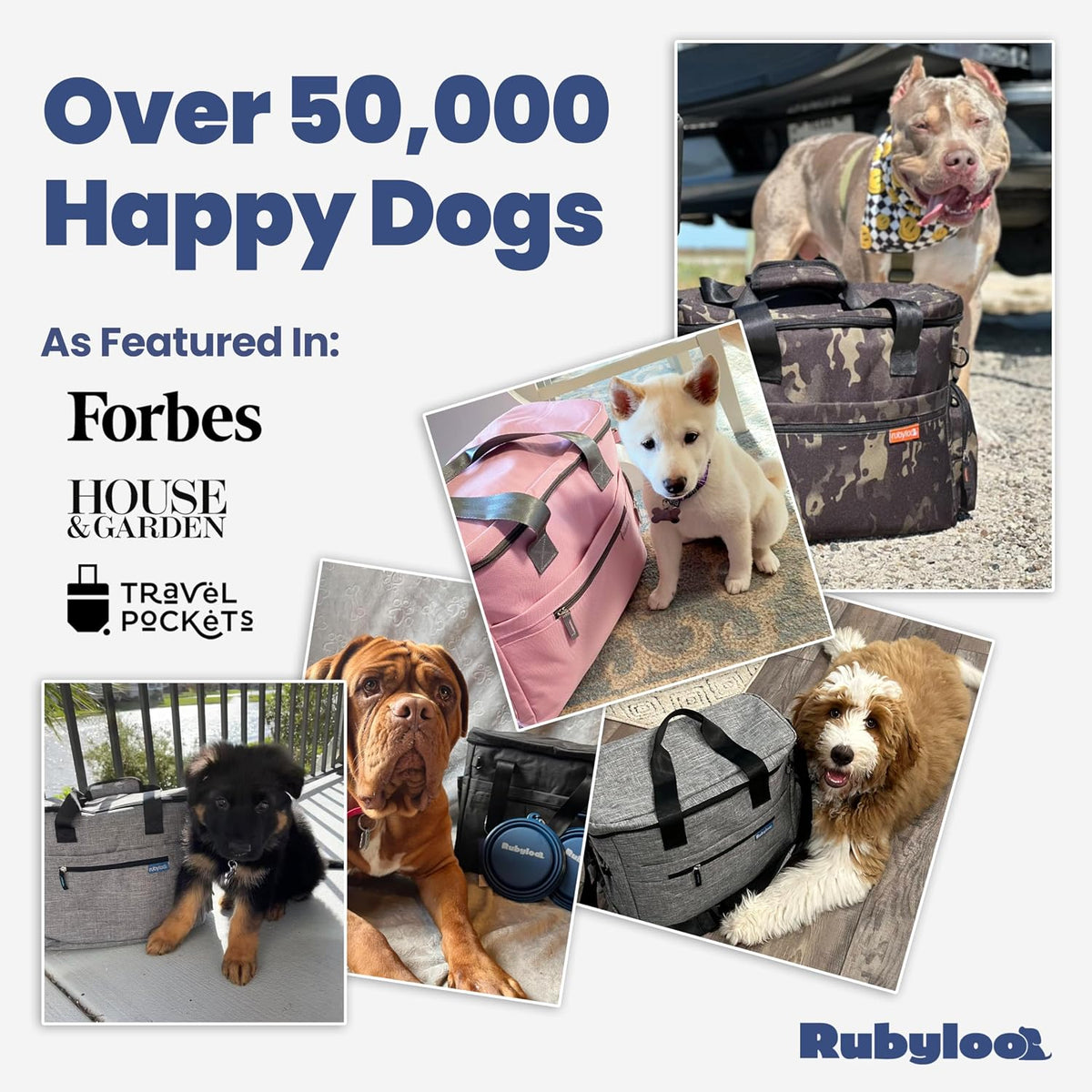 Dog Travel Bag with Bowls