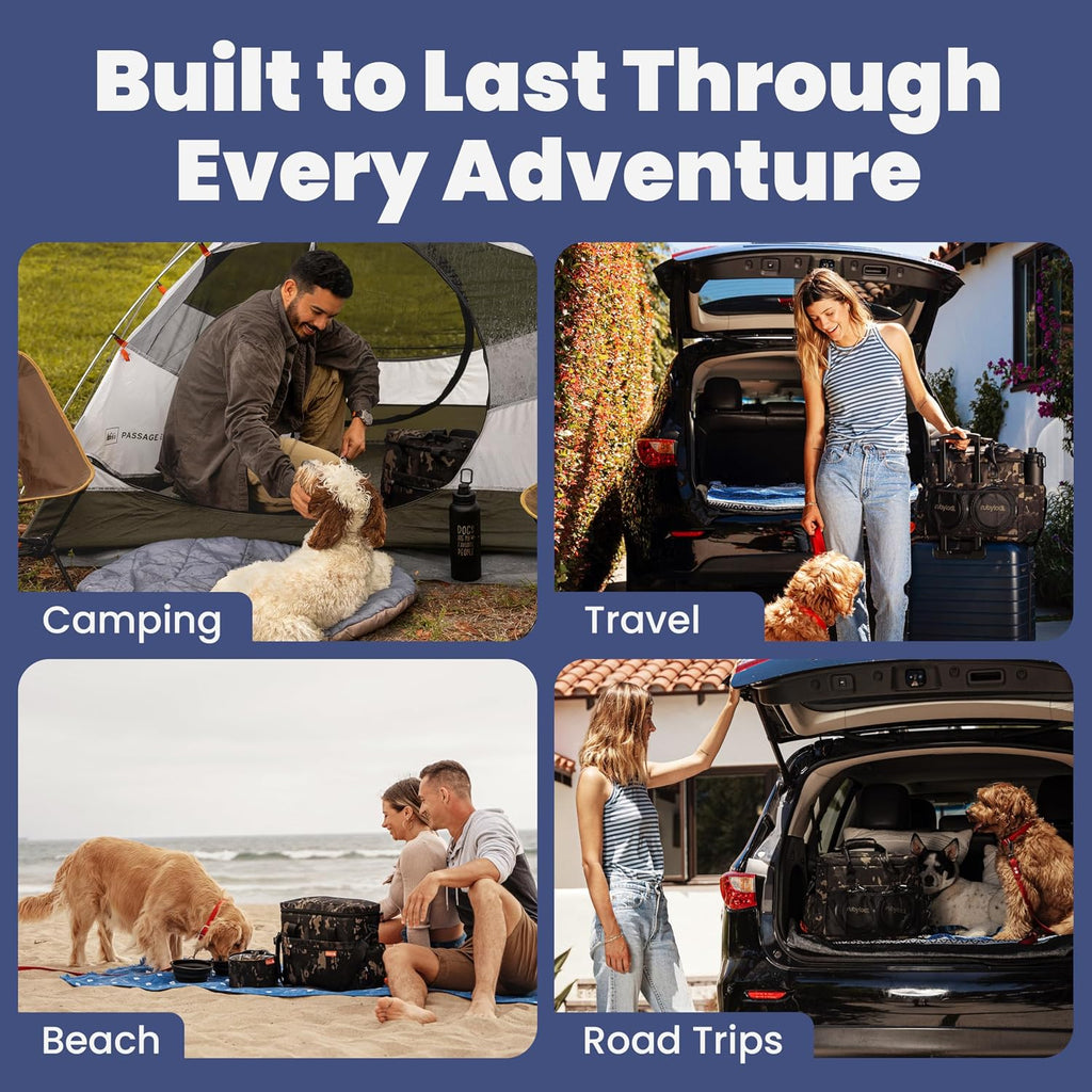 Dog Travel Bag with Bowls